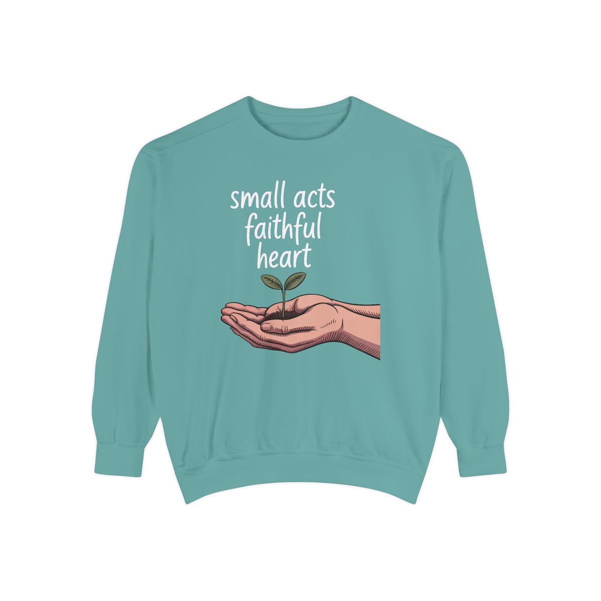 Church Volunteer Sweatshirt, Small Acts Faithful Heart Crewneck, Faith Based Gift For Volunteer, Christian Positive Message Pullover, Minis…