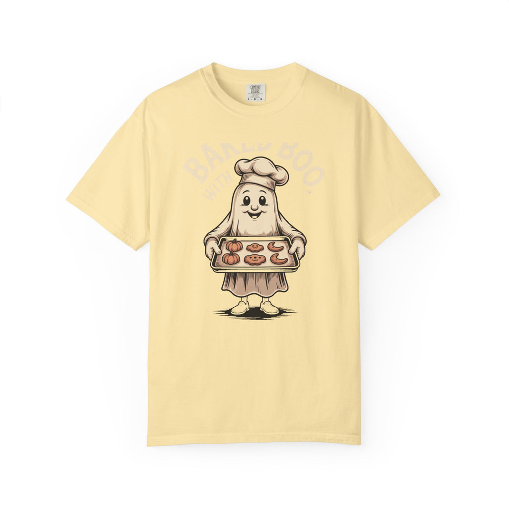 Baked With Boo Ghost Shirt, Funny Halloween Baking T-Shirt, Cute Ghost Cookie Tee, Spooky Season Bakery Gift