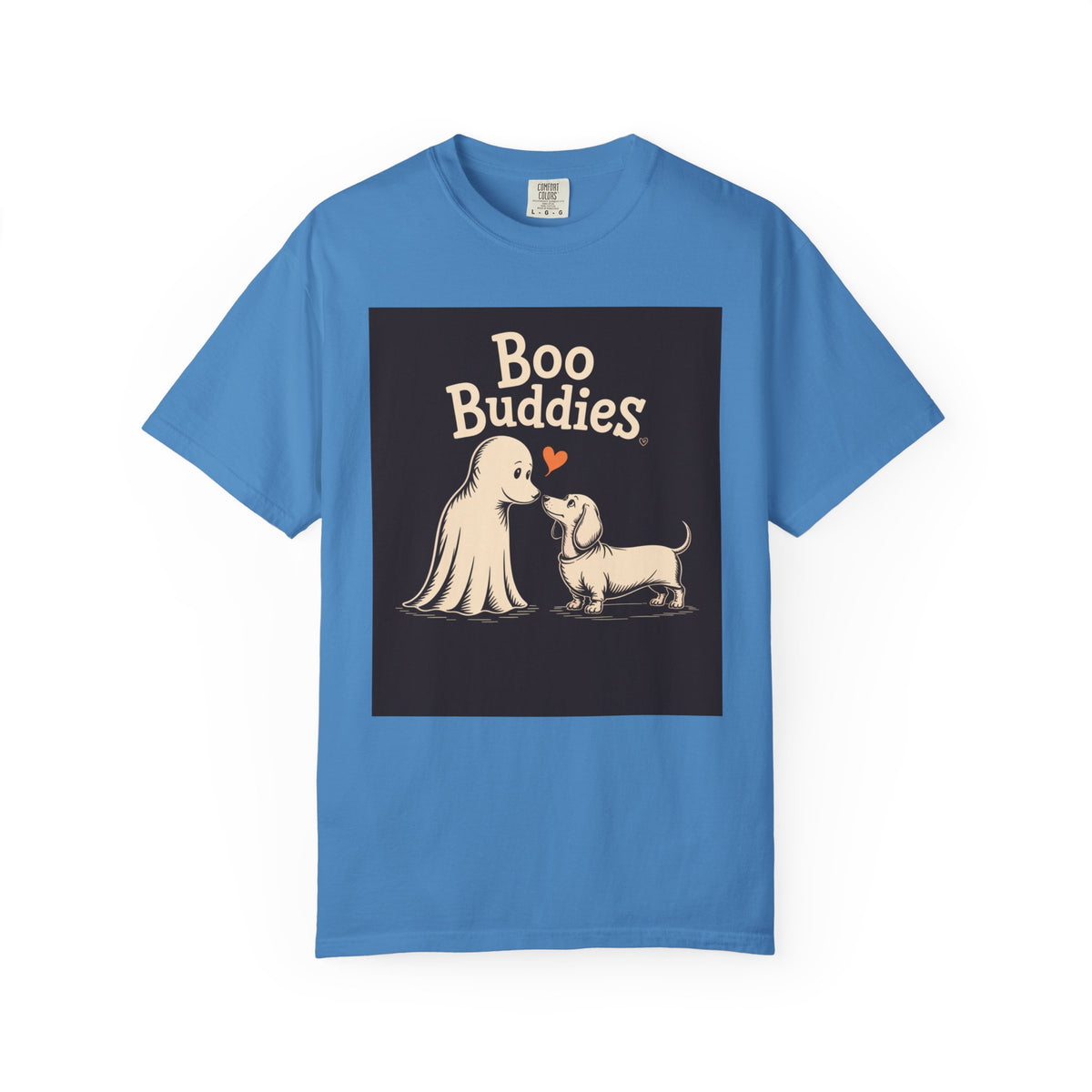 Boo Buddies Halloween Shirt, Ghost And Dachshund T-Shirt, Cute Dog Ghost Halloween Tee, Spooky Season Dog Lover Gift