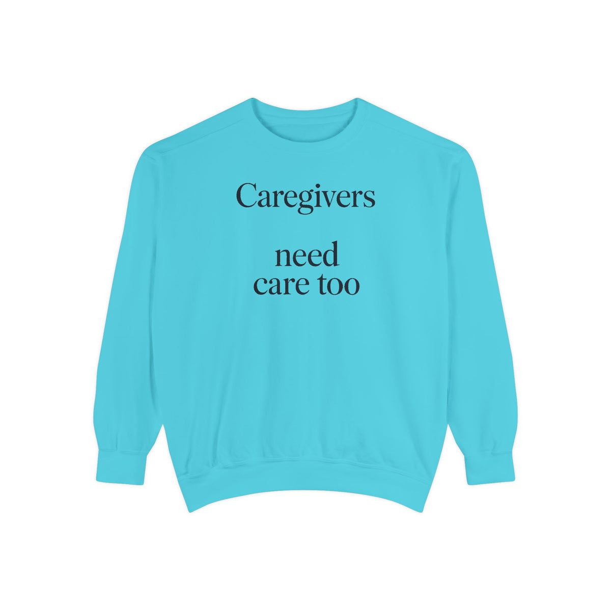 Alzheimer's Caregiver Sweatshirt, Caregivers Need Care Too, Alzheimer's Awareness Gift, Caregiver Support Crewneck, Embroidered Sweatshirt…