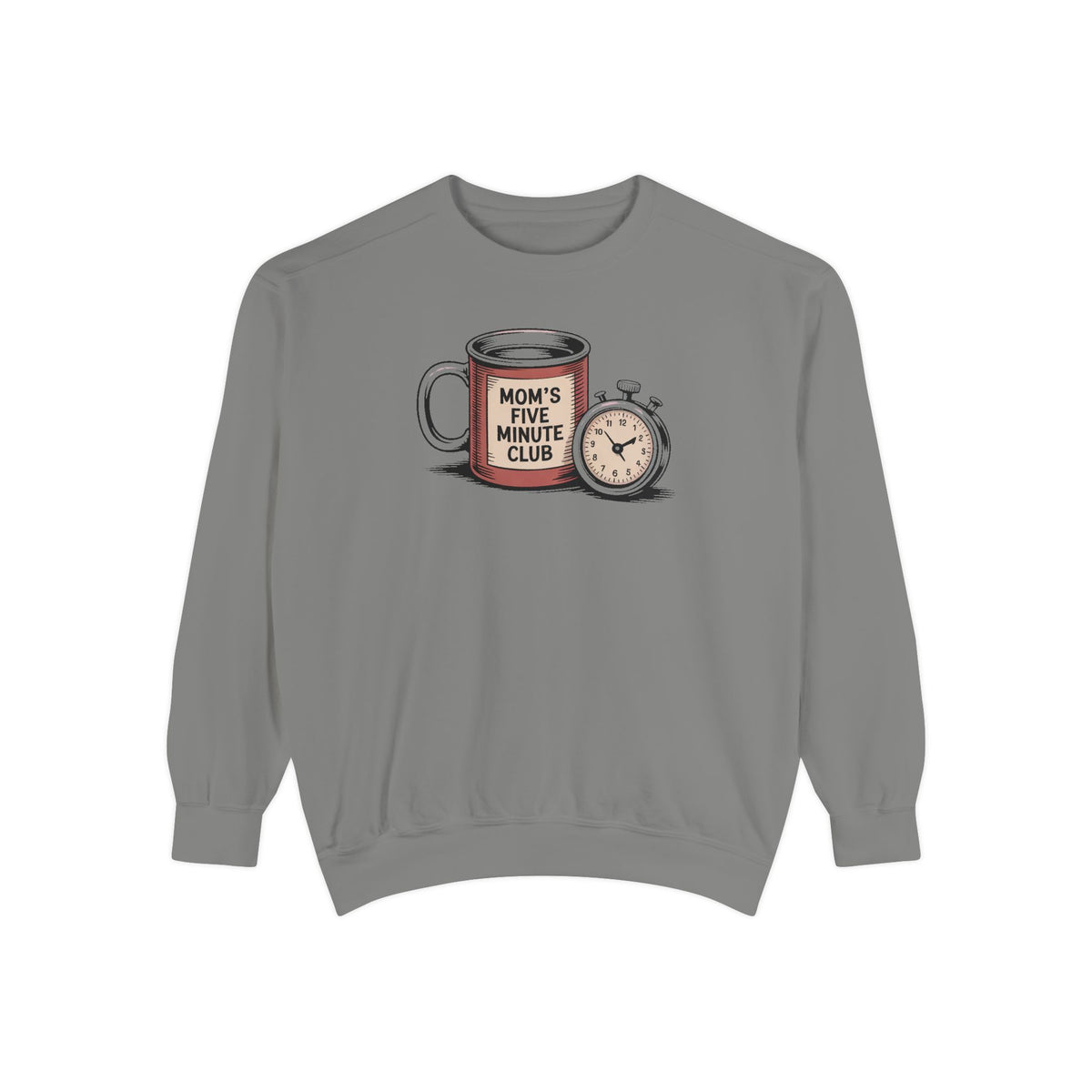 Mom's Five Minute Club Sweatshirt, Funny Coffee Lover Gift For Mom, Mothers Day Gift, Coffee Break Crewneck, Gift For Busy Mom, Mom Coffee…