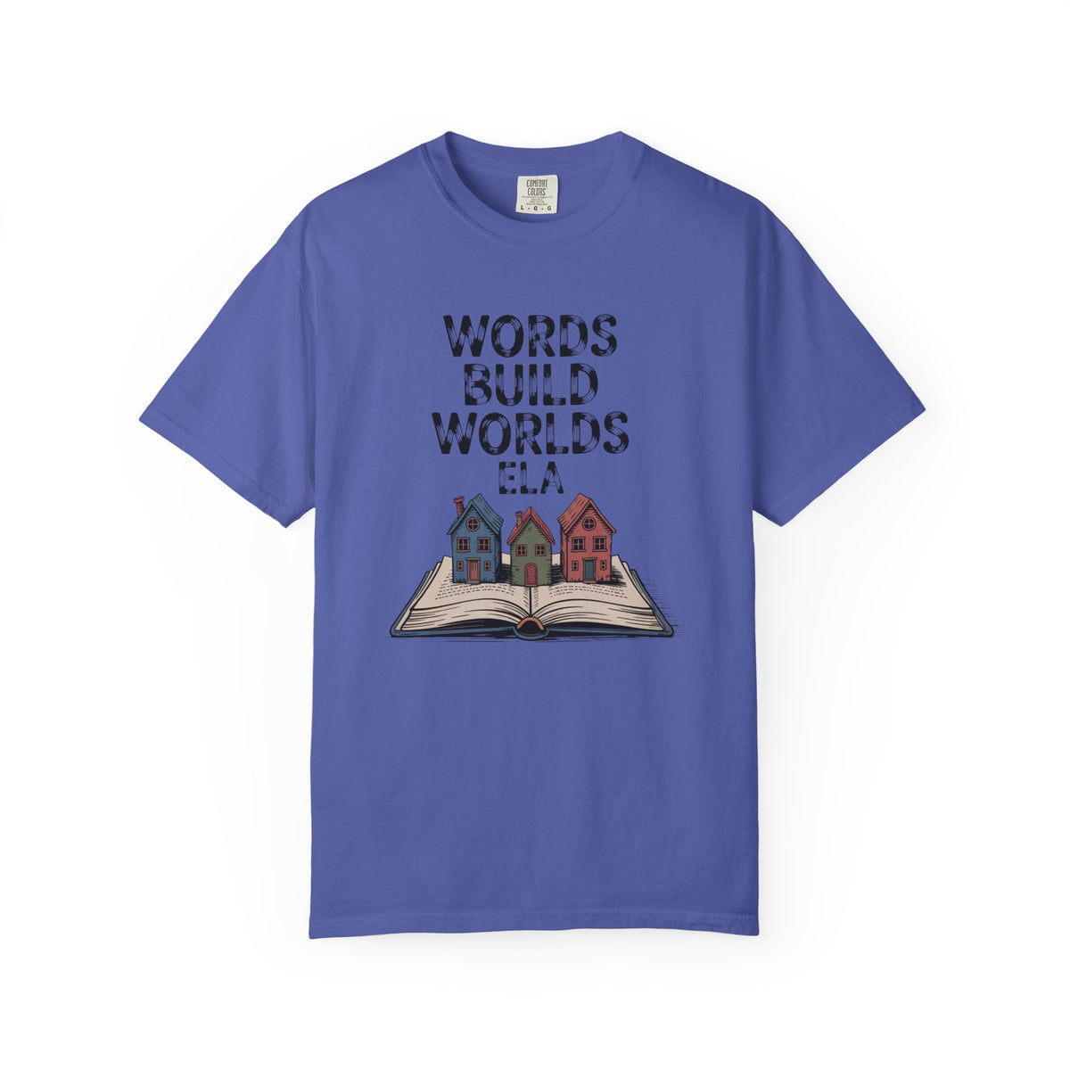 ELA Teacher Shirt, Words Build Worlds Tee, English Teacher Retirement Gift, Language Arts Teacher Appreciation, Reading Teacher Gift, Retir…