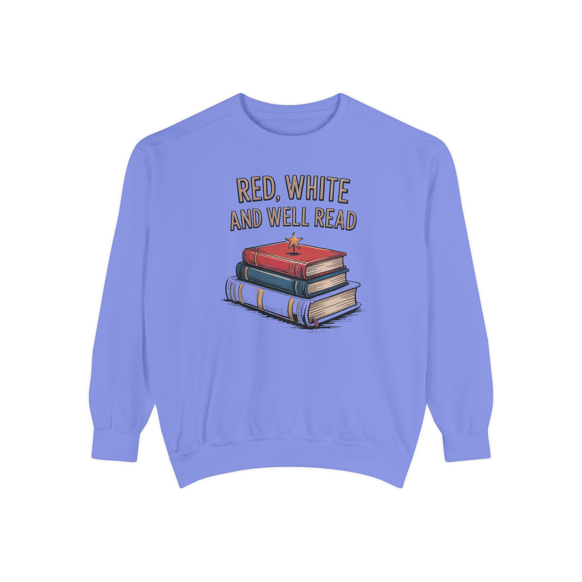 Book Lover Sweatshirt, Red White and Well Read, Fourth of July Gift for Readers, Patriotic Bookworm Tee, 4th of July Crewneck, Bookish Inde…