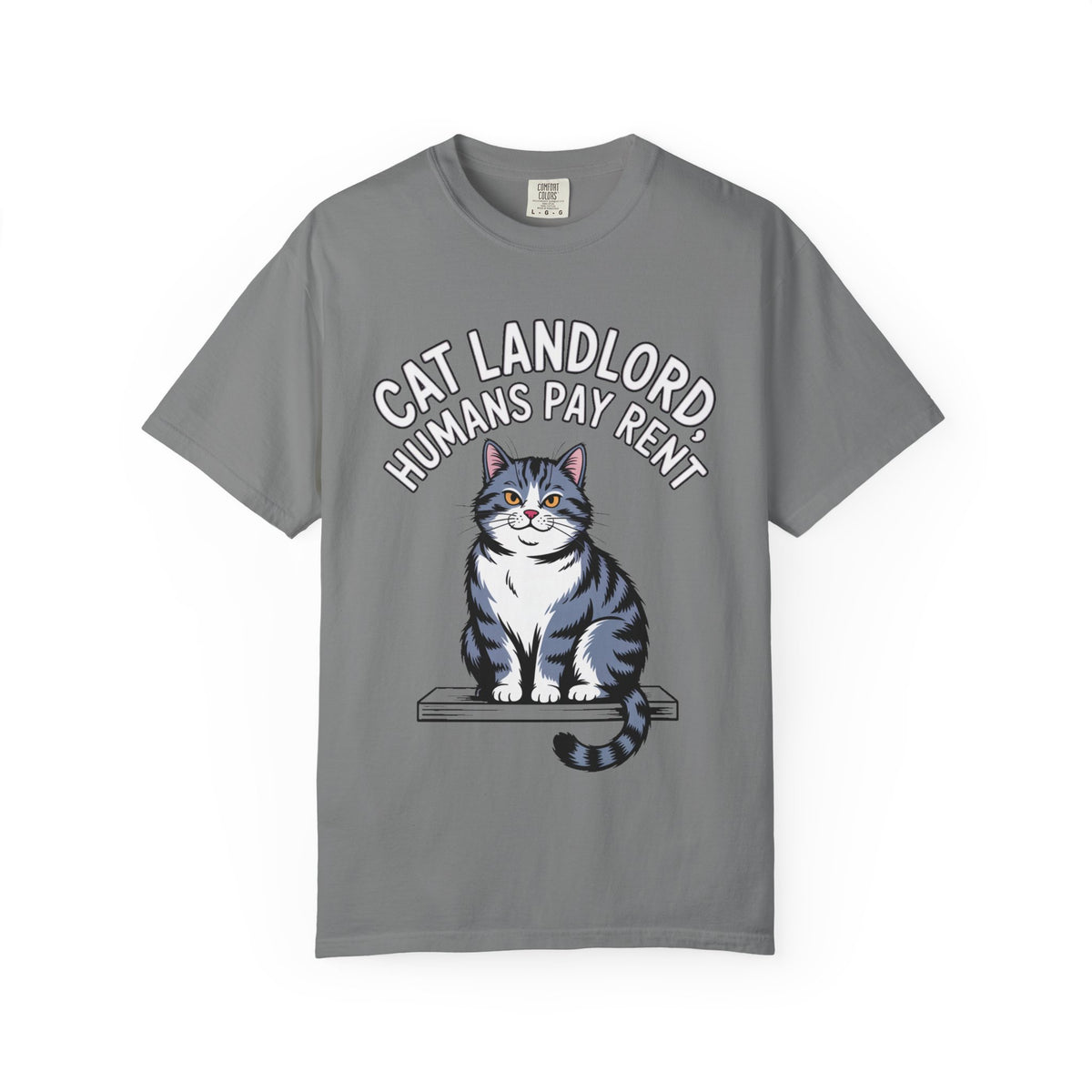 Cat Landlord Shirt, Funny Cat T-Shirt, Humans Pay Rent Tee, Cute Fat Cat Lover Gift, Sarcastic Cat Owner Shirt, Crazy Cat Person Gift