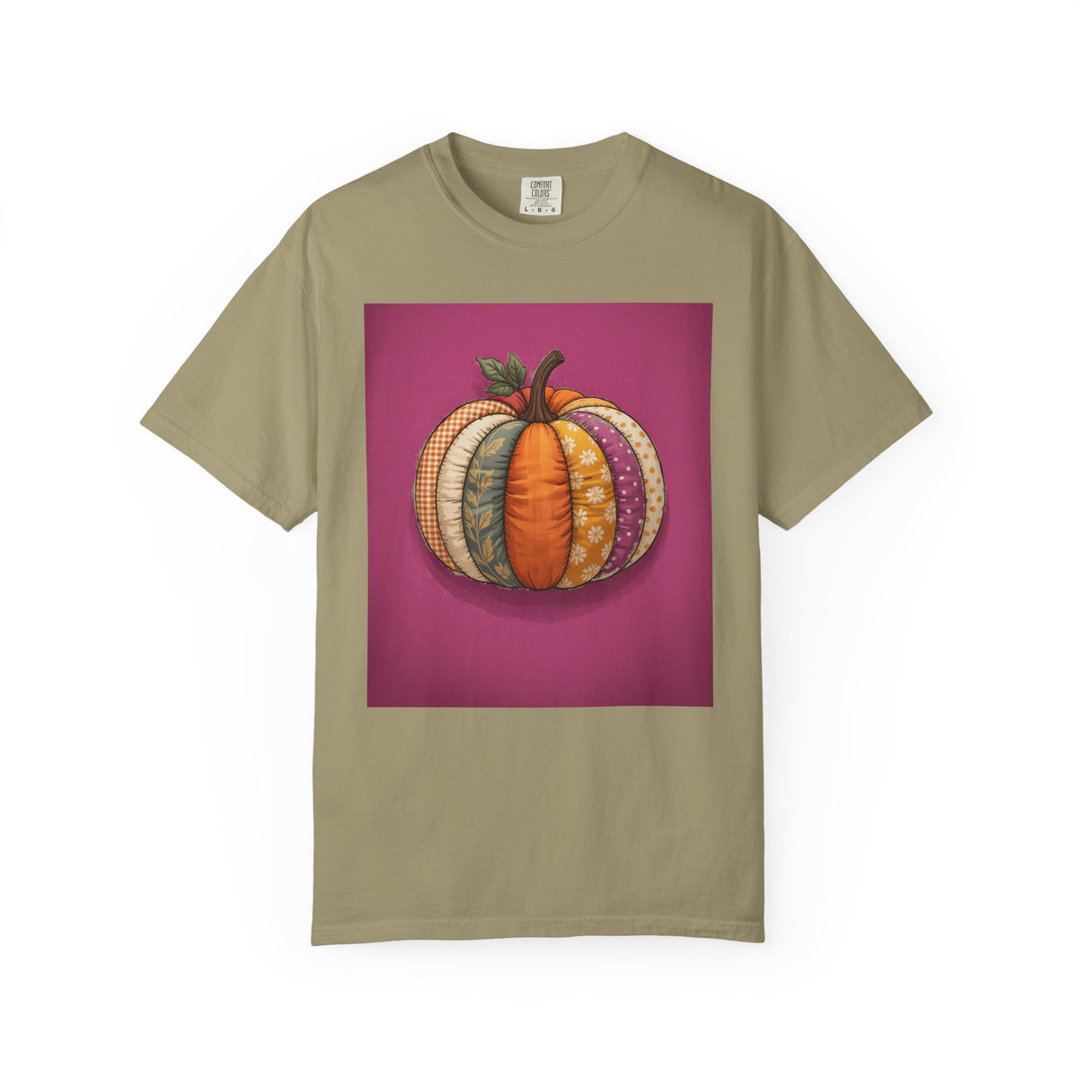 Patchwork Pumpkin Halloween Shirt, Cute Fall Pumpkin T-Shirt, Autumn Quilted Pumpkin Tee, Halloween Gift for Women