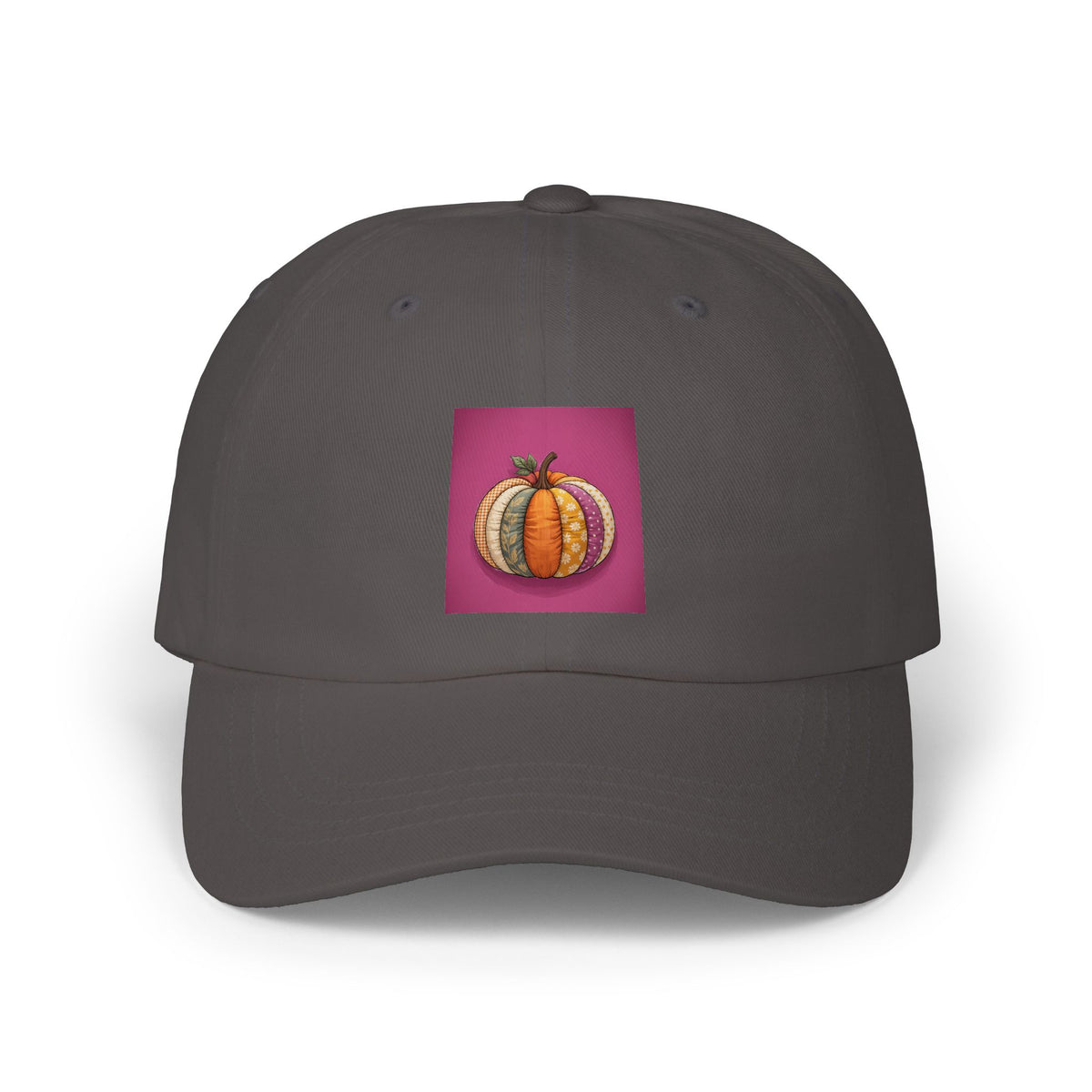 Patchwork Pumpkin Dad Hat, Halloween Cap, Cute Fall Pumpkin Embroidered Style Hat, Autumn Baseball Cap, Halloween Gift for Her