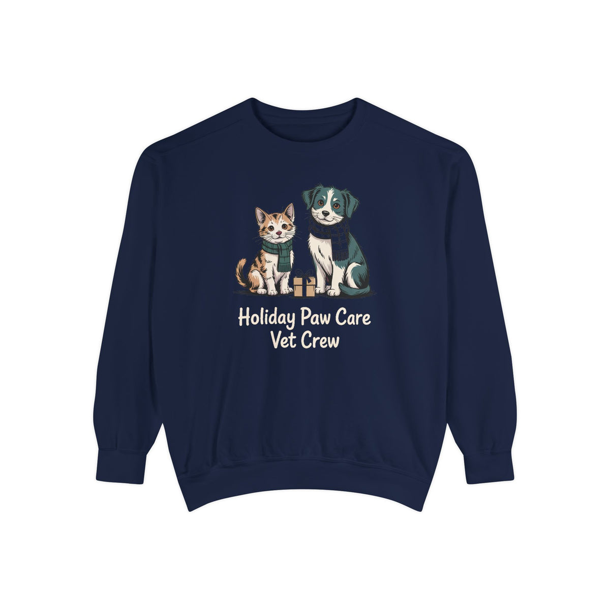 Vet Crew Sweatshirt, Holiday Paw Care Christmas Gift For Veterinarian, Vet Tech Christmas Shirt, Veterinary Crew Holiday Sweatshirt, Vet Of…