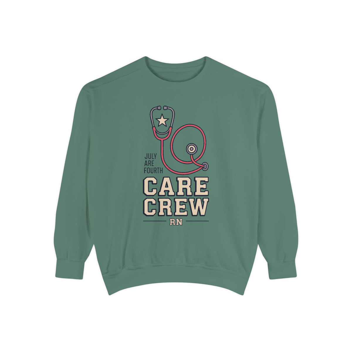 RN Sweatshirt, Fourth of July Nurse Gift, Care Crew Sweatshirt, Patriotic Nurse Shirt, July 4th Nursing Crew Tee, Nurse Appreciation Gift