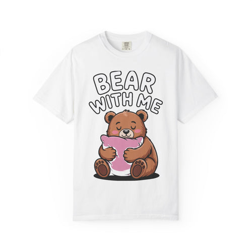 Bear With Me Shirt, Cute Sleepy Bear T-Shirt, Funny Bear Hug Pillow Tee, Cozy Introvert Gift