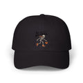 Rolling Into Halloween Skeleton Dad Hat, Retro Roller Skate Skeleton Cap, Funny Halloween Embroidered Hat, Spooky Season Gift