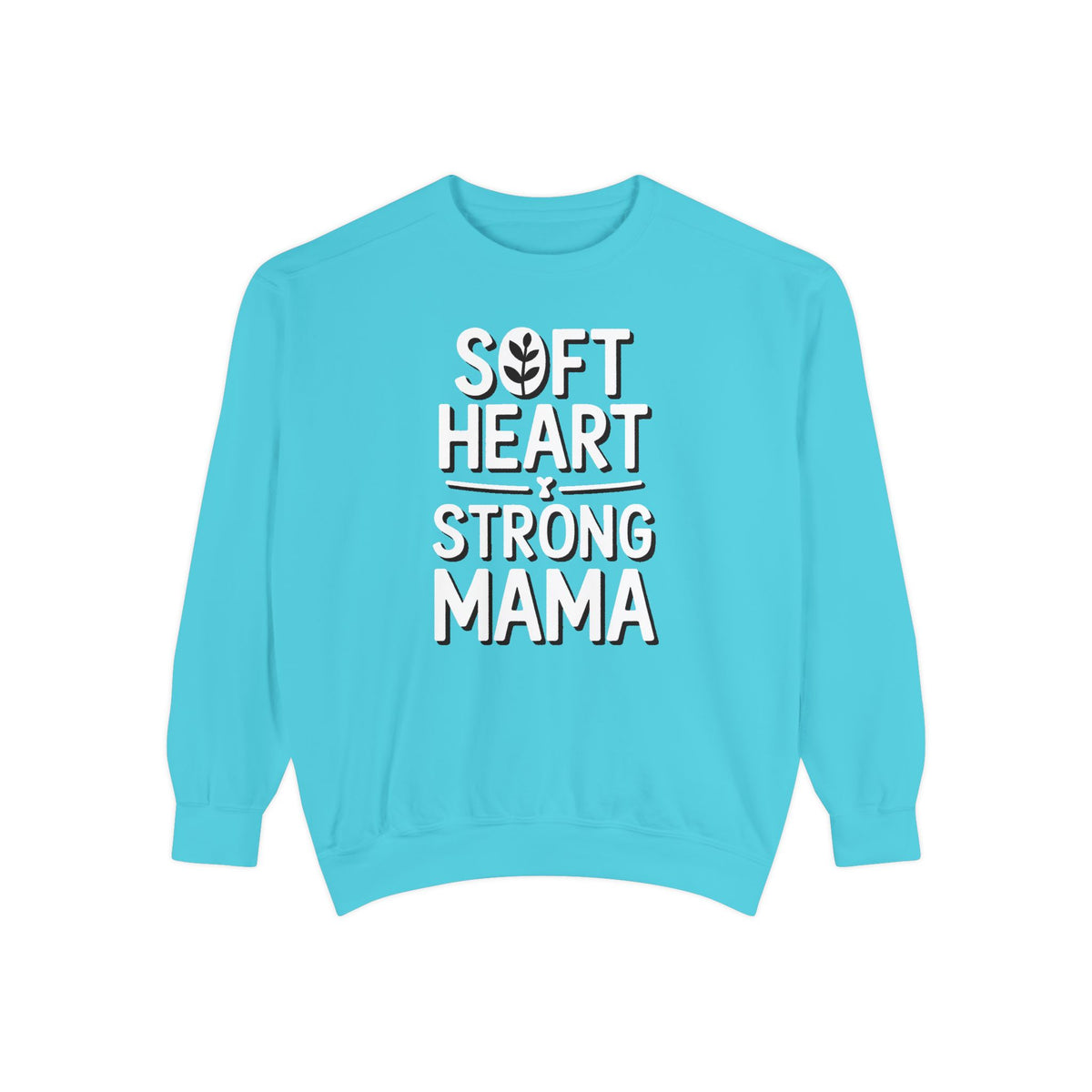 Mom Sweatshirt, Soft Heart Strong Mama Crewneck, Mothers Day Gift For Mom, Floral Patchwork Mom Shirt, Embroidered Mama Sweatshirt