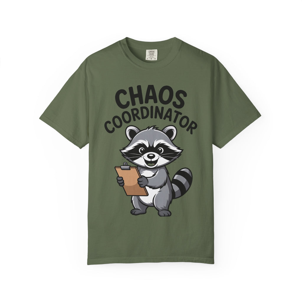 Chaos Coordinator Raccoon Shirt, Funny Raccoon T-Shirt, Trash Panda Gift, Cute Clipboard Raccoon Tee, Sarcastic Work Shirt