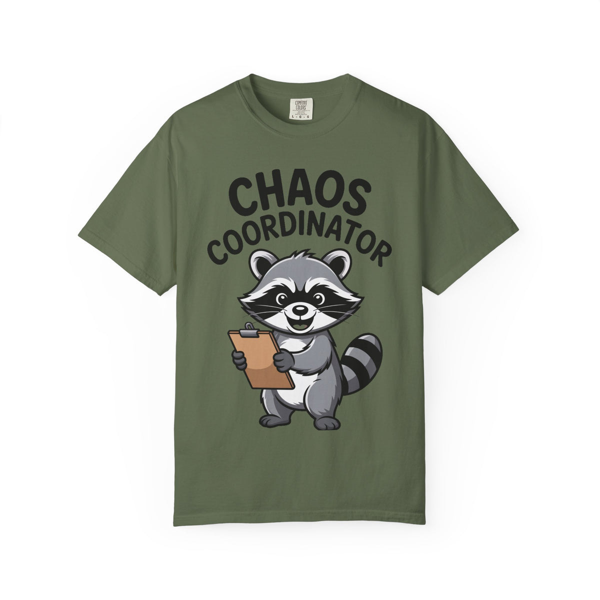 Chaos Coordinator Raccoon Shirt, Funny Raccoon T-Shirt, Trash Panda Gift, Cute Clipboard Raccoon Tee, Sarcastic Work Shirt