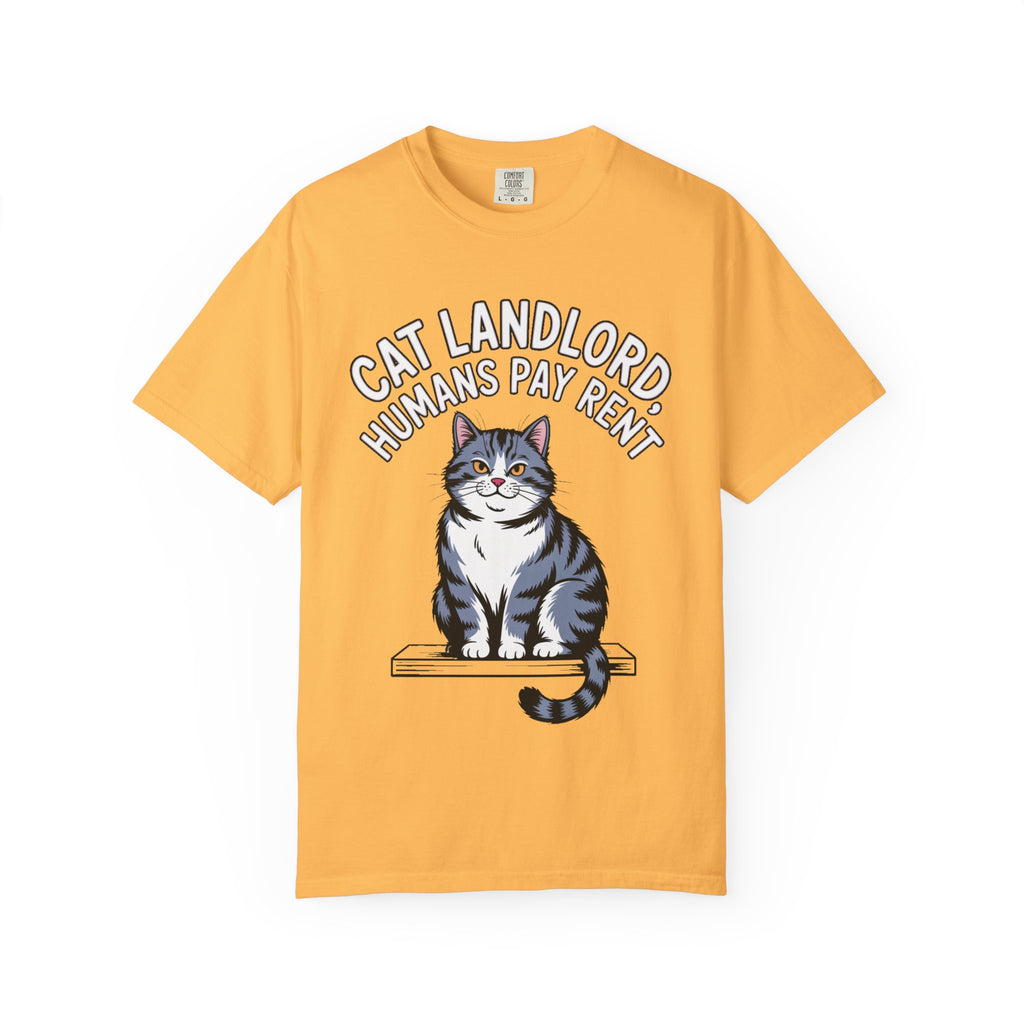 Cat Landlord Shirt, Funny Cat T-Shirt, Humans Pay Rent Tee, Cute Fat Cat Lover Gift, Sarcastic Cat Owner Shirt, Crazy Cat Person Gift