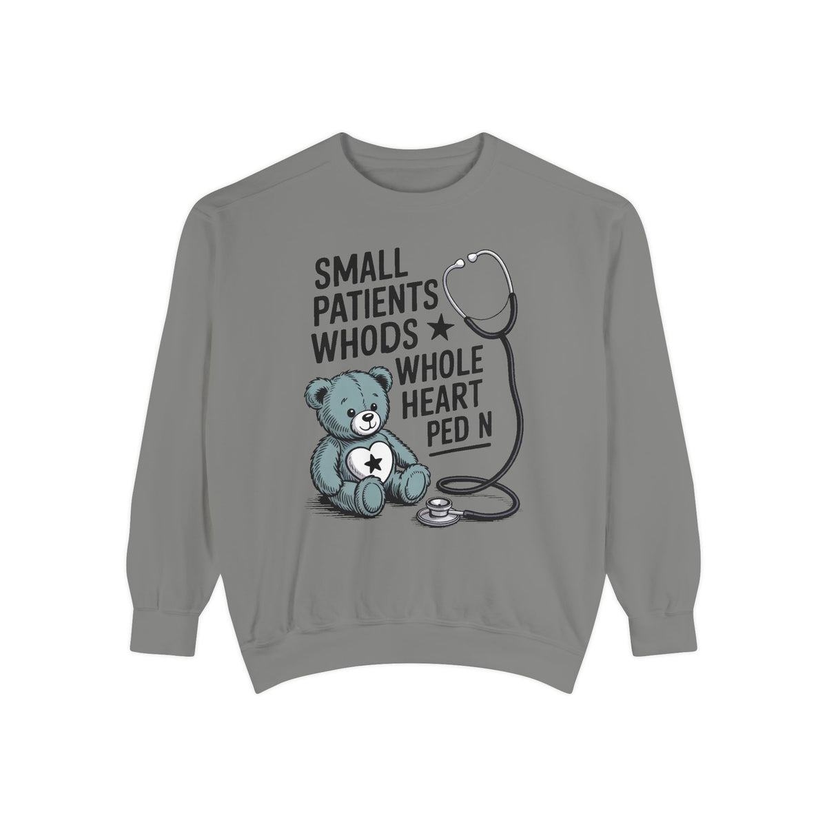 Peds RN Sweatshirt, Pediatric Nurse Gift, Small Patients Whole Heart Crewneck, Nurse Retirement Gift, Pediatric Nurse Appreciation Sweatshi…