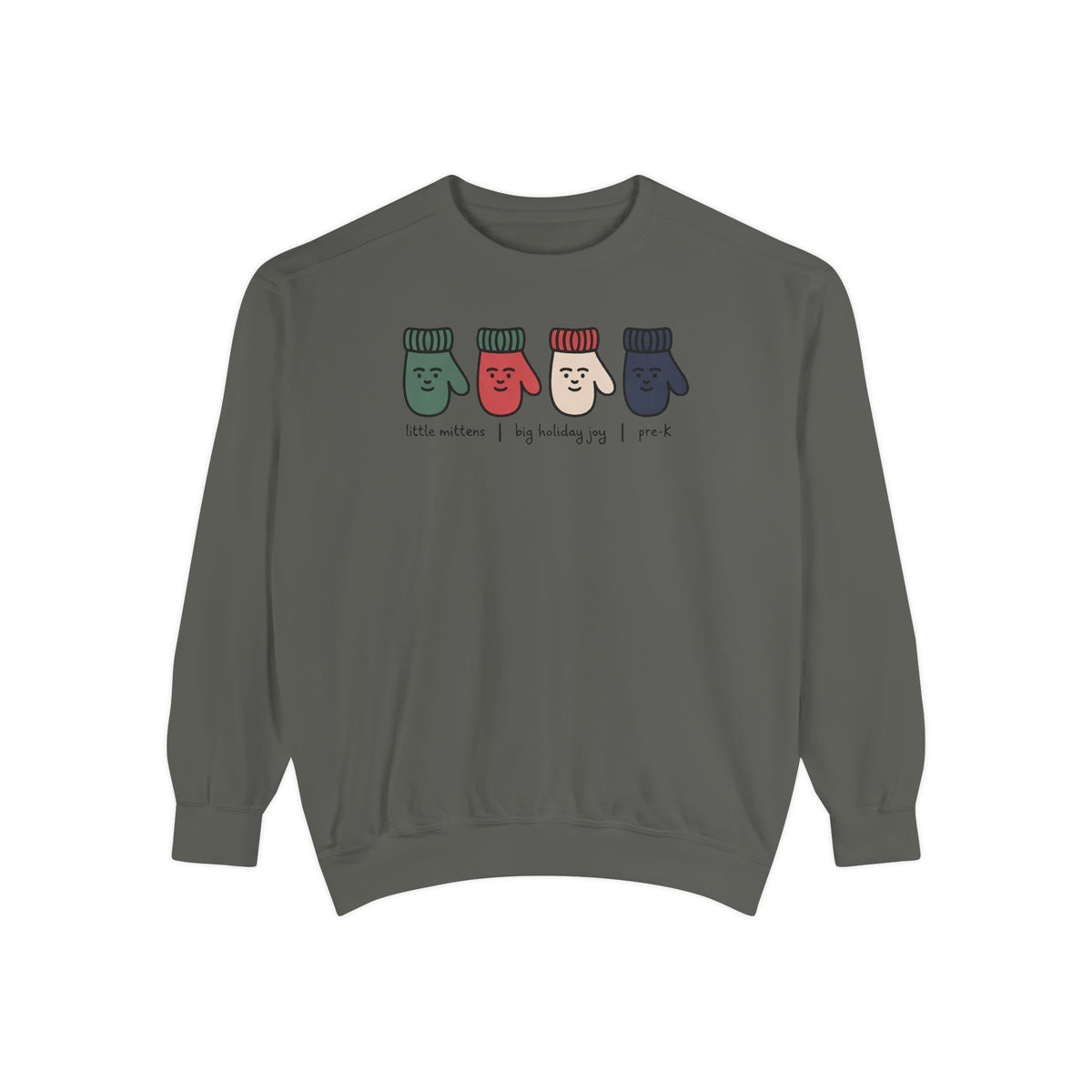 Pre-K Teacher Sweatshirt, Little Mittens Christmas Crewneck, Preschool Staff Christmas Gift, Holiday Gift For Pre-K Teacher, Christmas Teac…