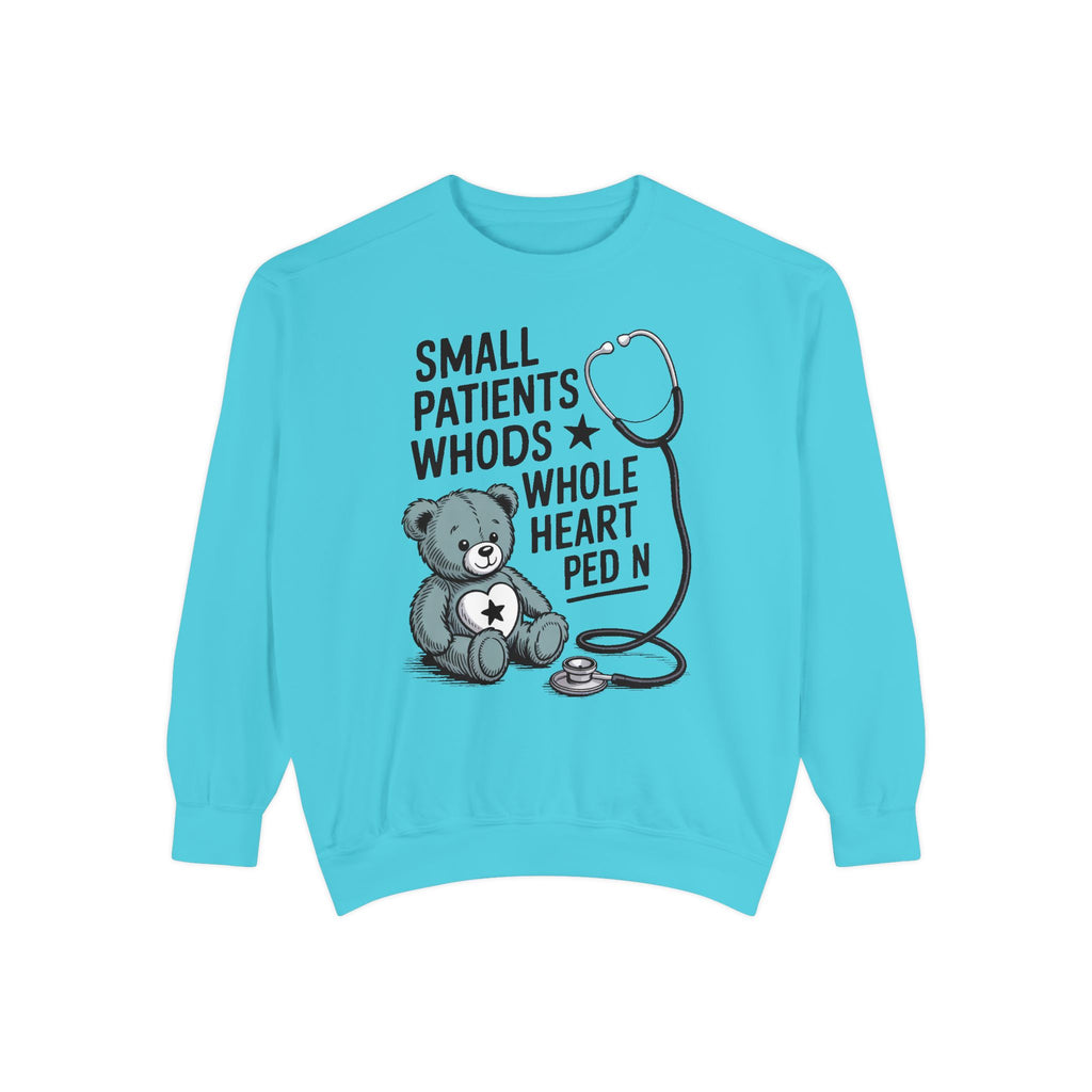 Peds RN Sweatshirt, Pediatric Nurse Gift, Small Patients Whole Heart Crewneck, Nurse Retirement Gift, Pediatric Nurse Appreciation Sweatshi…