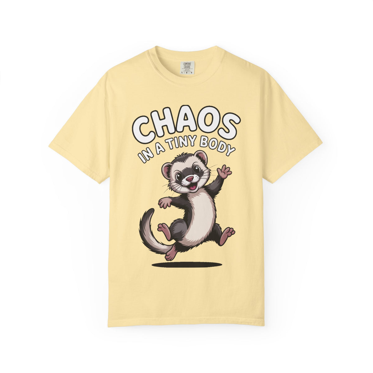 Funny Ferret Shirt, Chaos In A Tiny Body T-Shirt, Cute Ferret Lover Gift, Funny Pet Owner Tee, Ferret Mom Dad Shirt