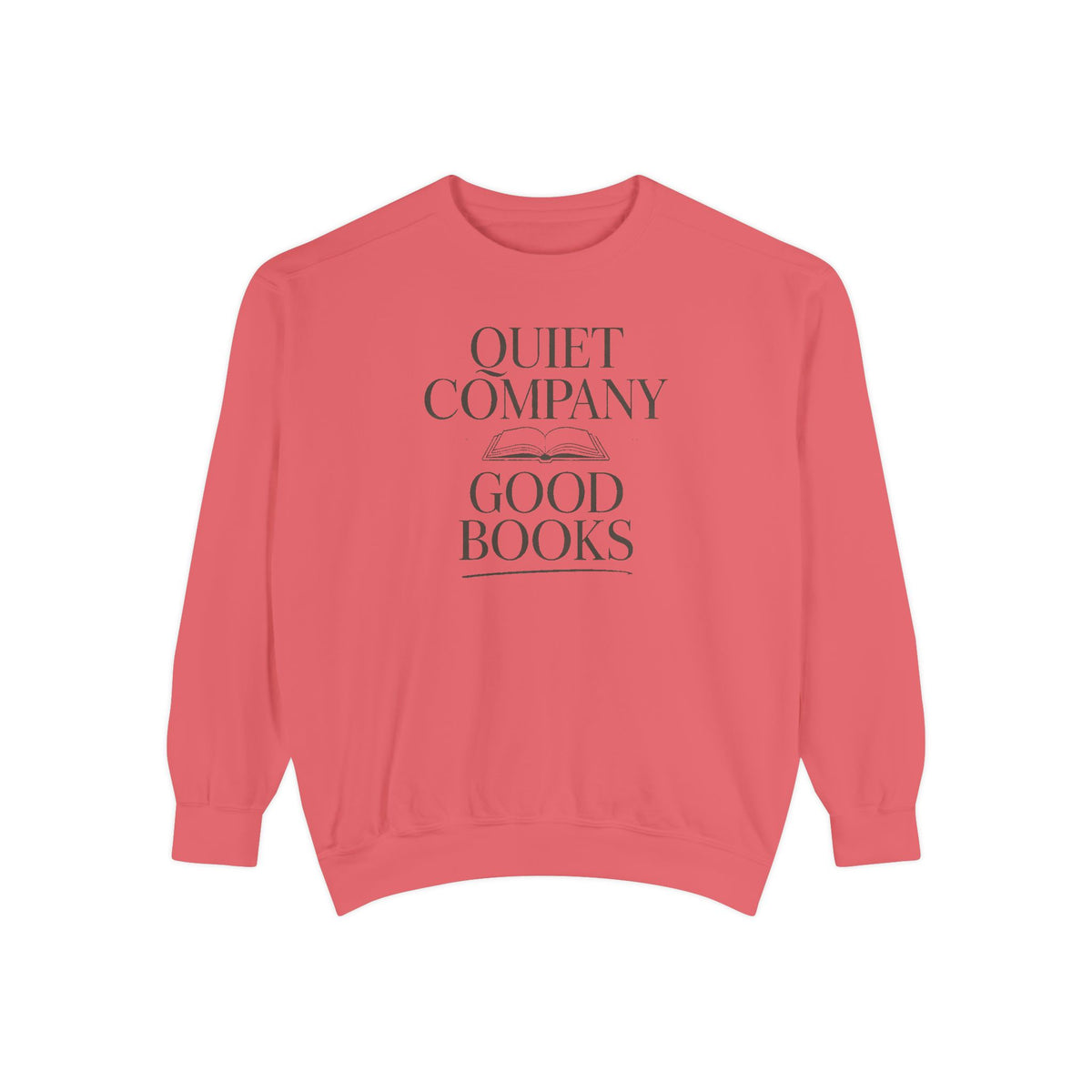 Introvert Reader Sweatshirt, Quiet Company Good Books Crewneck, Book Lover Gift, Reading Hobby Sweatshirt, Bookish Gift For Introverts
