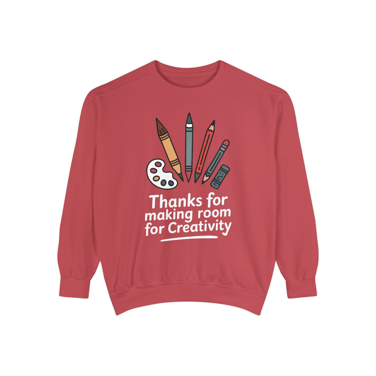 Art Teacher Sweatshirt, Thanks For Making Room For Creativity, Teacher Appreciation Gift, Art Teacher Crewneck, Gift For Art Teacher