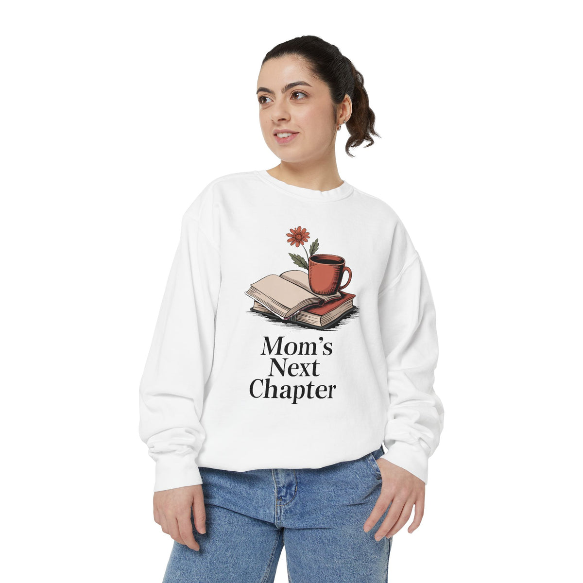 Book Lover Mom Sweatshirt, Mom's Next Chapter Gift, Mothers Day Gift For Reading Mom, Bookish Mom Crewneck, Gift For Book Mom