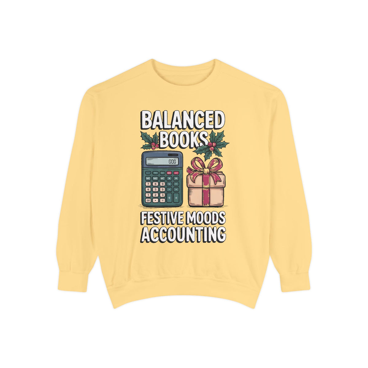 Accountant Christmas Sweatshirt, Balanced Books Festive Moods, Accounting Team Gift, Funny Accountant Crewneck, Christmas Gift For Accounta…