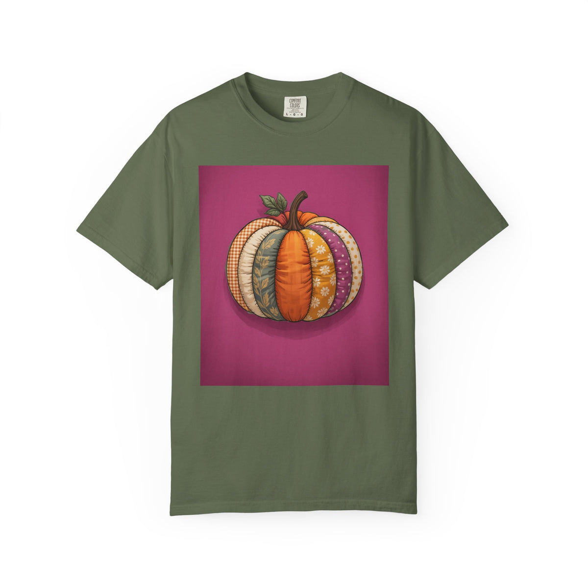 Patchwork Pumpkin Halloween Shirt, Cute Fall Pumpkin T-Shirt, Autumn Quilted Pumpkin Tee, Halloween Gift for Women