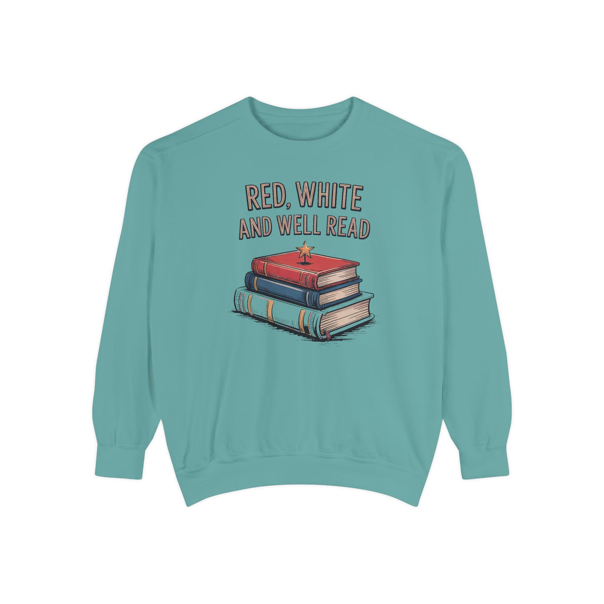 Book Lover Sweatshirt, Red White and Well Read, Fourth of July Gift for Readers, Patriotic Bookworm Tee, 4th of July Crewneck, Bookish Inde…