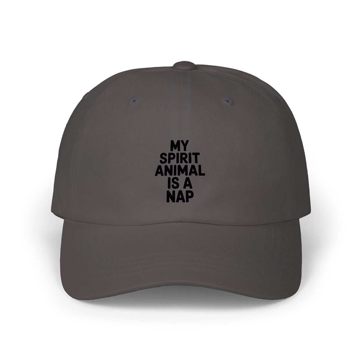 My Spirit Animal Is A Nap Dad Hat, Funny Embroidered Cap, Nap Lover Gift, Lazy Day Baseball Cap, Sarcastic Quote Unstructured Hat