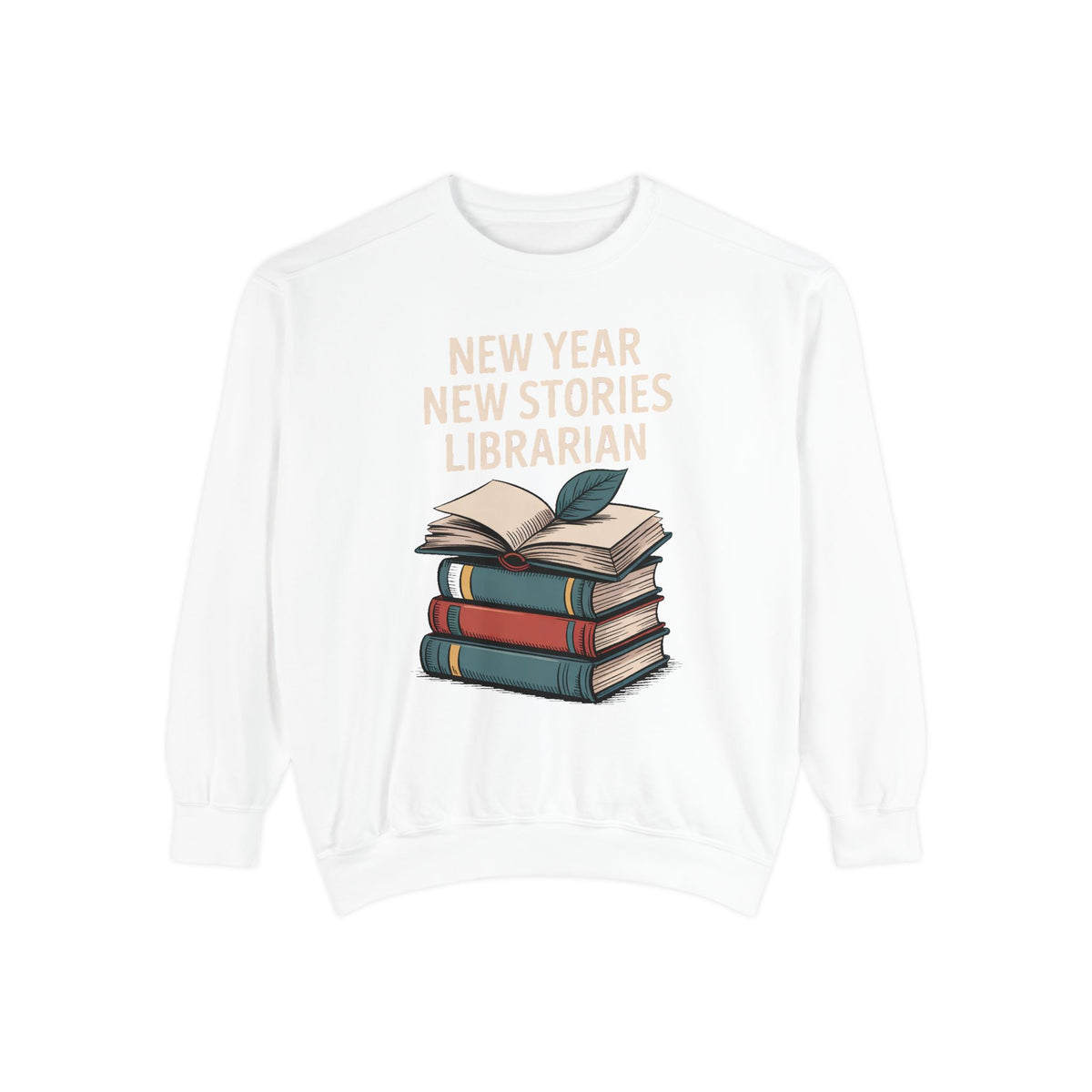 Librarian Sweatshirt, Back to School Gift For Librarian, New Year New Stories Tee, Library Lover Crewneck, Librarian Appreciation Gift