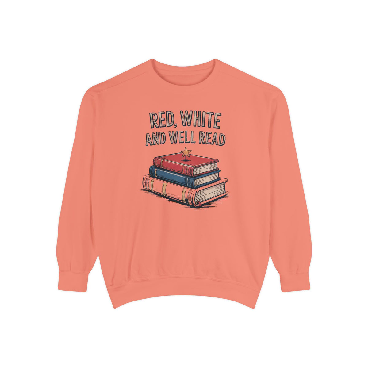 Book Lover Sweatshirt, Red White and Well Read, Fourth of July Gift for Readers, Patriotic Bookworm Tee, 4th of July Crewneck, Bookish Inde…