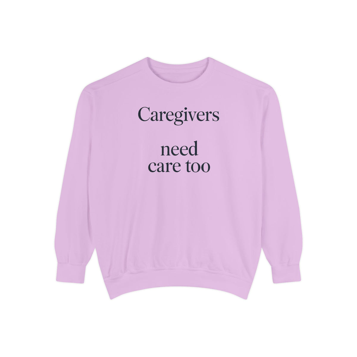 Alzheimer's Caregiver Sweatshirt, Caregivers Need Care Too, Alzheimer's Awareness Gift, Caregiver Support Crewneck, Embroidered Sweatshirt…