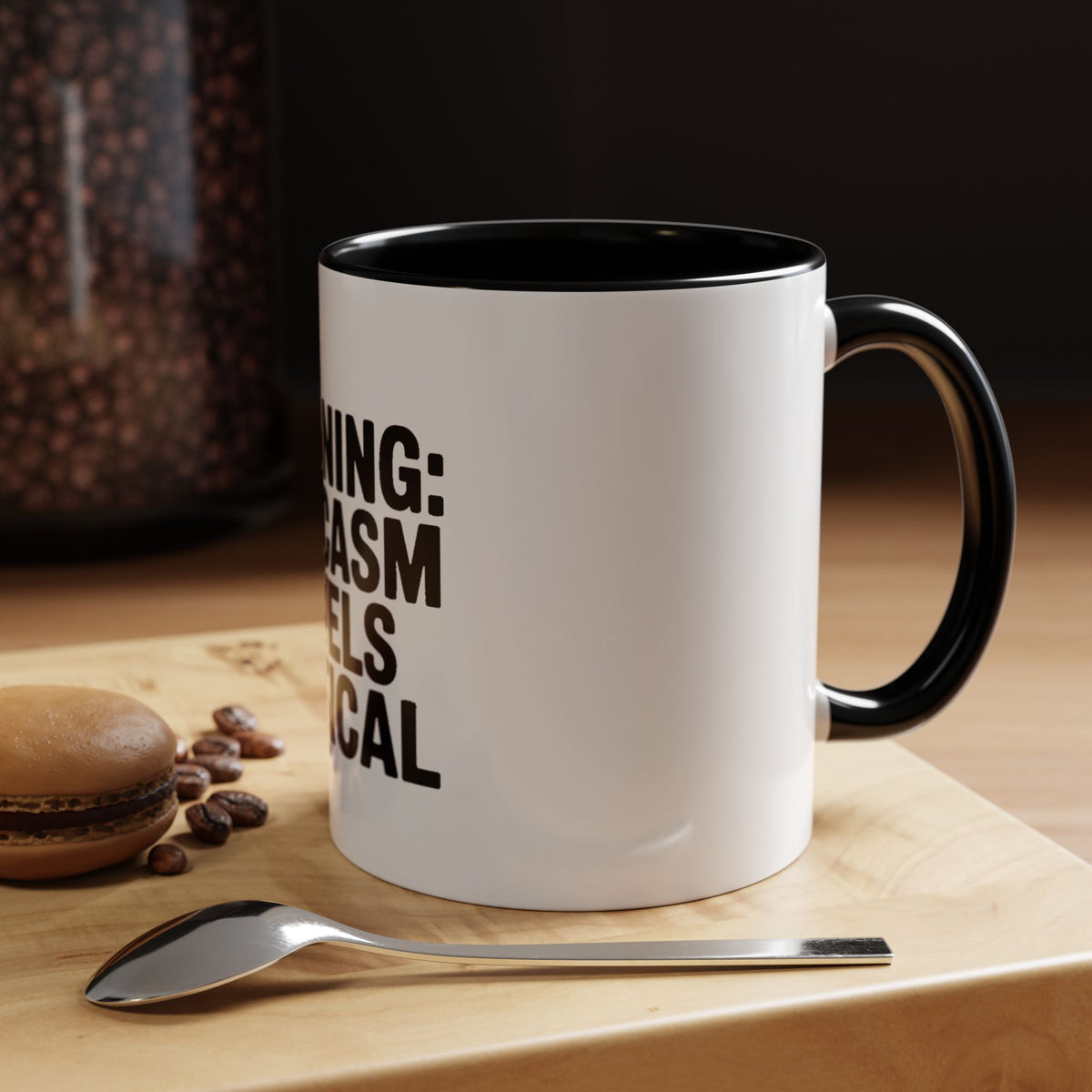 Warning Sarcasm Levels Critical Mug, Funny Sarcastic Coffee Mug, Sarcasm Quote Cup, Coworker Gift, Funny Office Mug