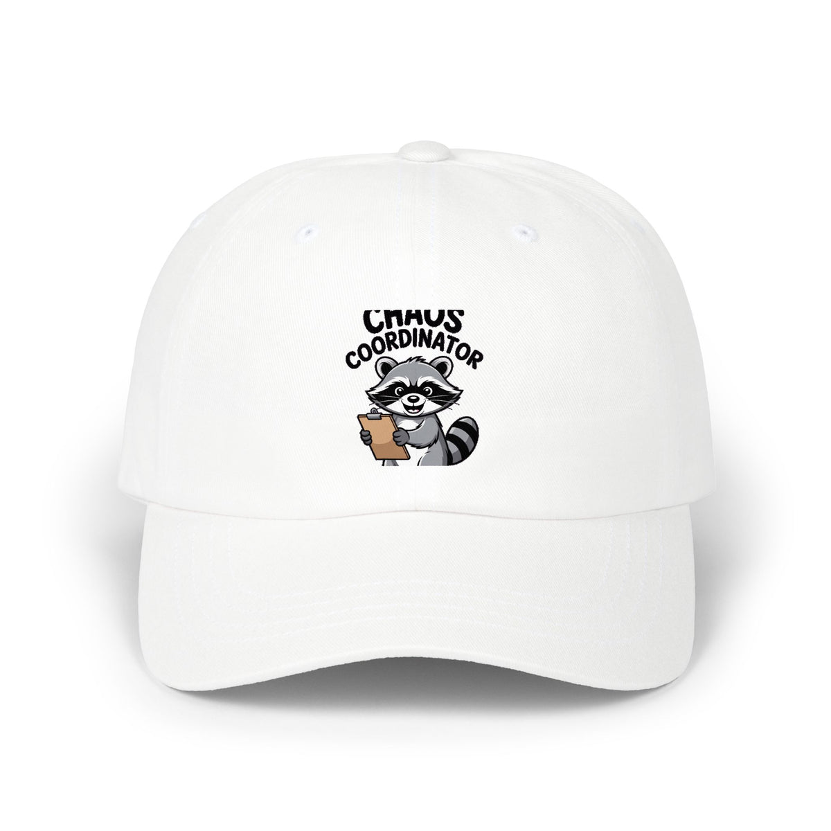 Raccoon Chaos Coordinator Dad Hat, Funny Raccoon Embroidered Cap, Chaos Coordinator Gift, Cute Raccoon Baseball Hat, Unisex Dad Cap