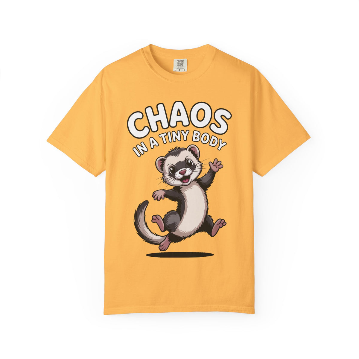 Funny Ferret Shirt, Chaos In A Tiny Body T-Shirt, Cute Ferret Lover Gift, Funny Pet Owner Tee, Ferret Mom Dad Shirt