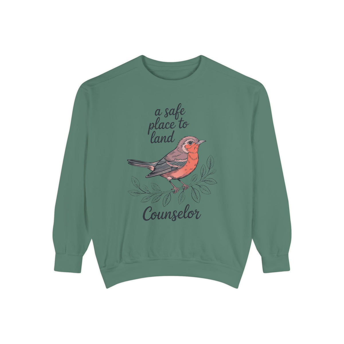 School Counselor Sweatshirt, A Safe Place To Land, Counselor Appreciation Gift, Teacher Appreciation Crewneck, Counselor Week Sweatshirt, G…