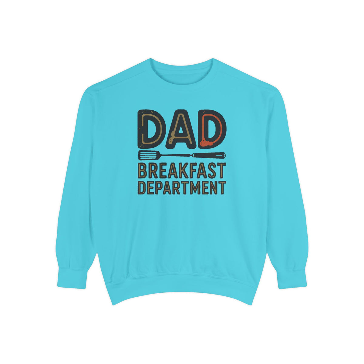 Dad Sweatshirt, Breakfast Department, Father's Day Gift For Dad Who Cooks, Funny Cooking Dad Crewneck, Retro Grilling Dad Gift