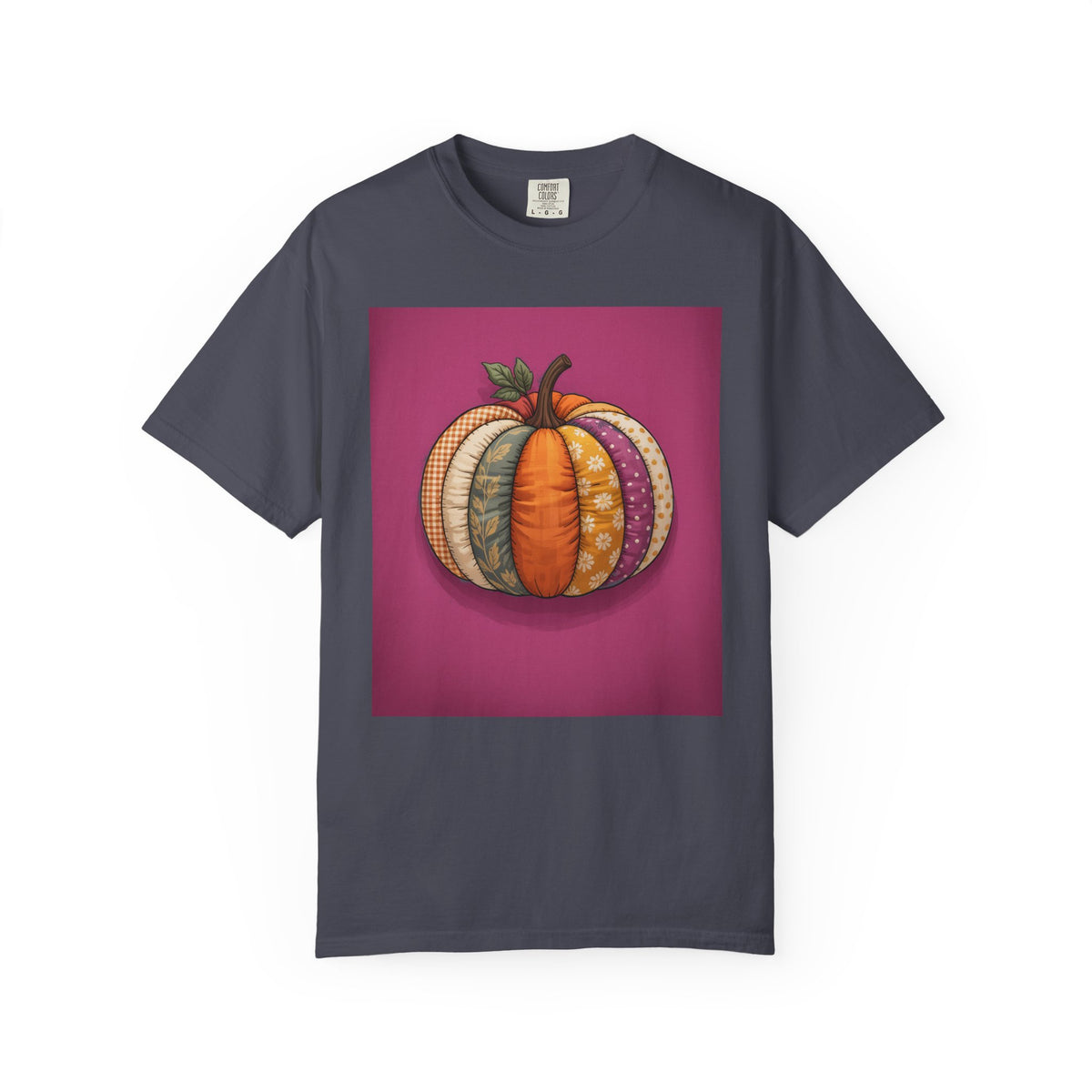Patchwork Pumpkin Halloween Shirt, Cute Fall Pumpkin T-Shirt, Autumn Quilted Pumpkin Tee, Halloween Gift for Women
