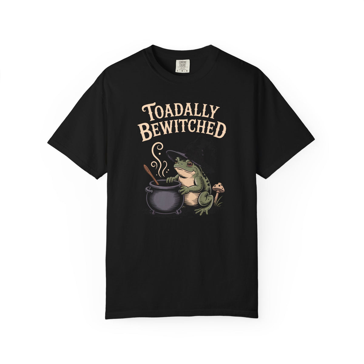 Toadally Bewitched Halloween Shirt, Cute Witch Toad T-Shirt, Vintage Storybook Frog Tee, Spooky Season Cottagecore Gift