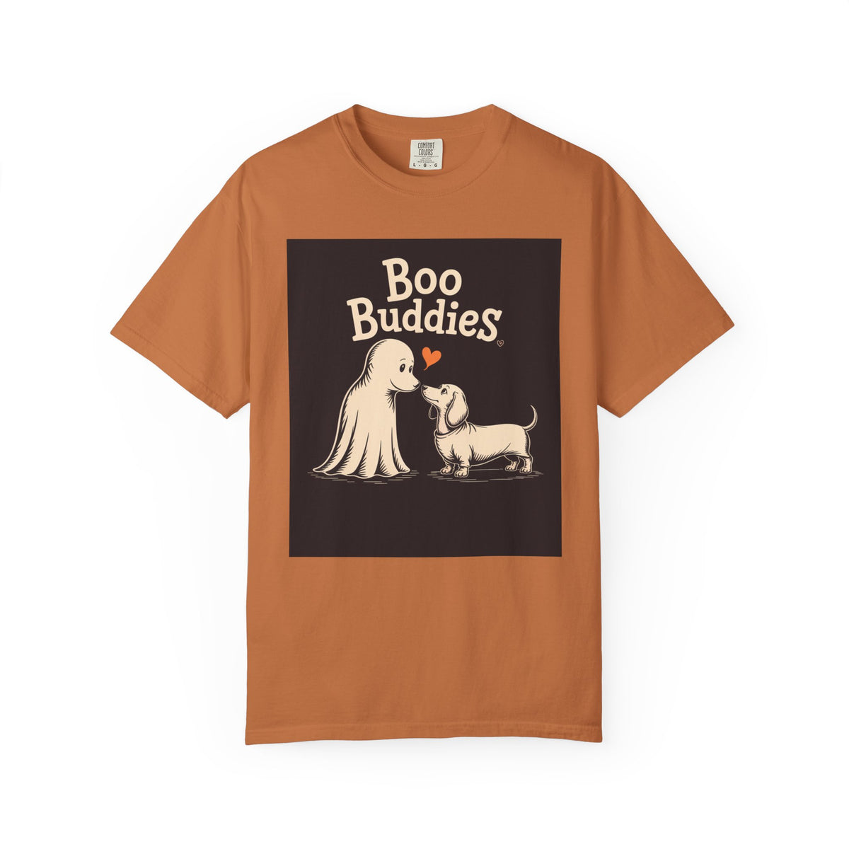 Boo Buddies Halloween Shirt, Ghost And Dachshund T-Shirt, Cute Dog Ghost Halloween Tee, Spooky Season Dog Lover Gift