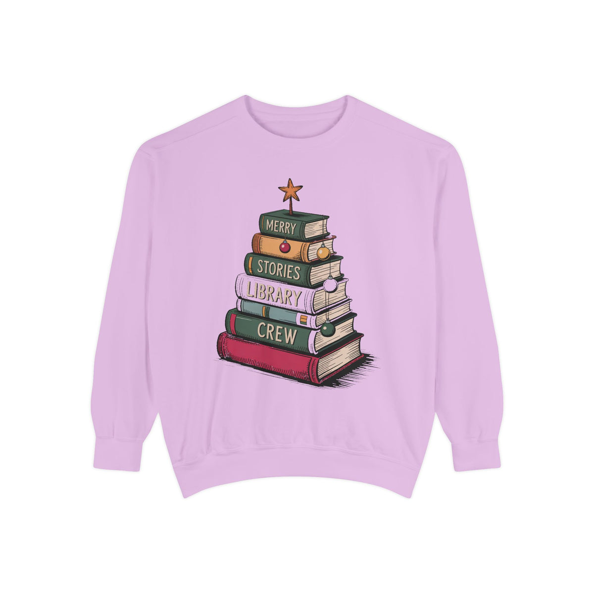 Librarian Christmas Sweatshirt, Library Crew Gift, Merry Stories Crewneck, Christmas Gift For Librarian, Book Lover Holiday Sweatshirt, Lib…