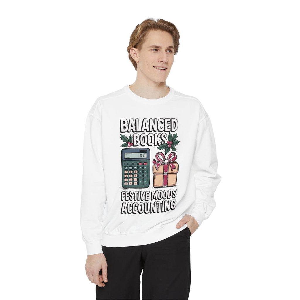 Accountant Christmas Sweatshirt, Balanced Books Festive Moods, Accounting Team Gift, Funny Accountant Crewneck, Christmas Gift For Accounta…