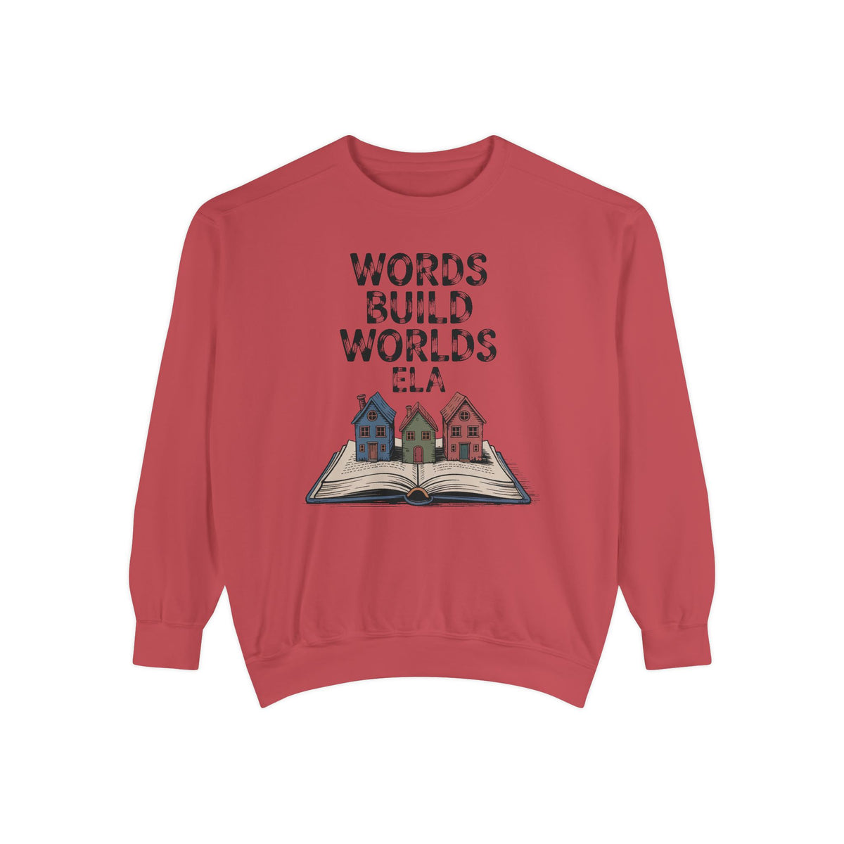 ELA Teacher Sweatshirt, Words Build Worlds Crewneck, English Teacher Retirement Gift, Language Arts Teacher Tee, ELA Teacher Appreciation S…