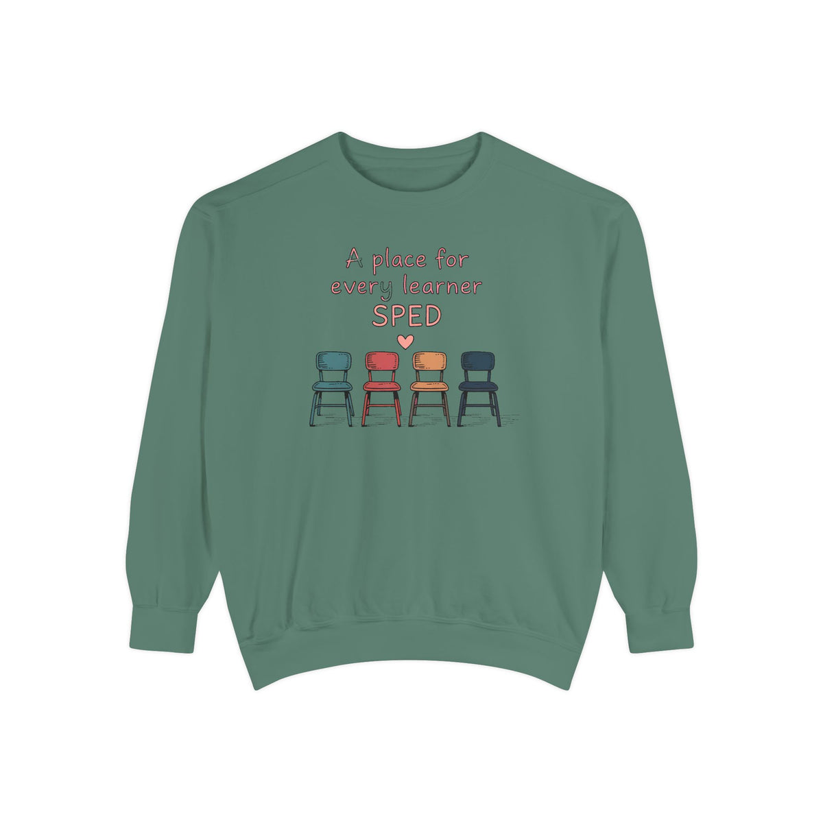 SPED Teacher Sweatshirt, A Place For Every Learner, Back To School Gift For Special Education Teacher, Inclusion Classroom Tee