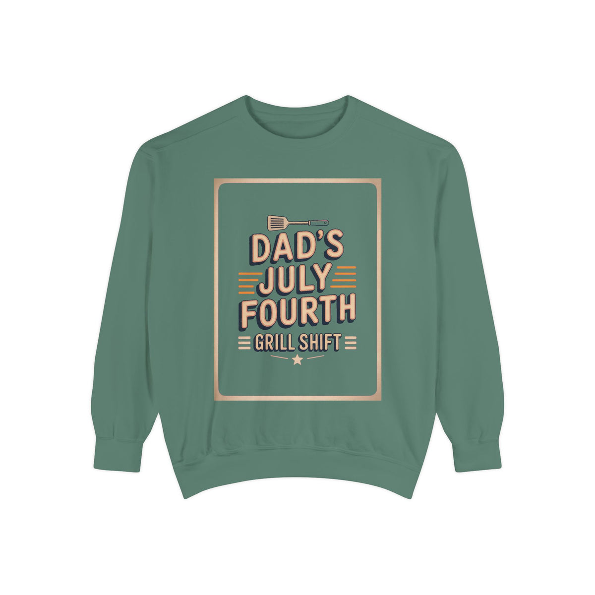 Dad BBQ Sweatshirt, Fourth Of July Grill Master Gift, Dad's Grill Shift Crewneck, Patriotic Dad Gift, Funny July 4th Sweatshirt For Dad