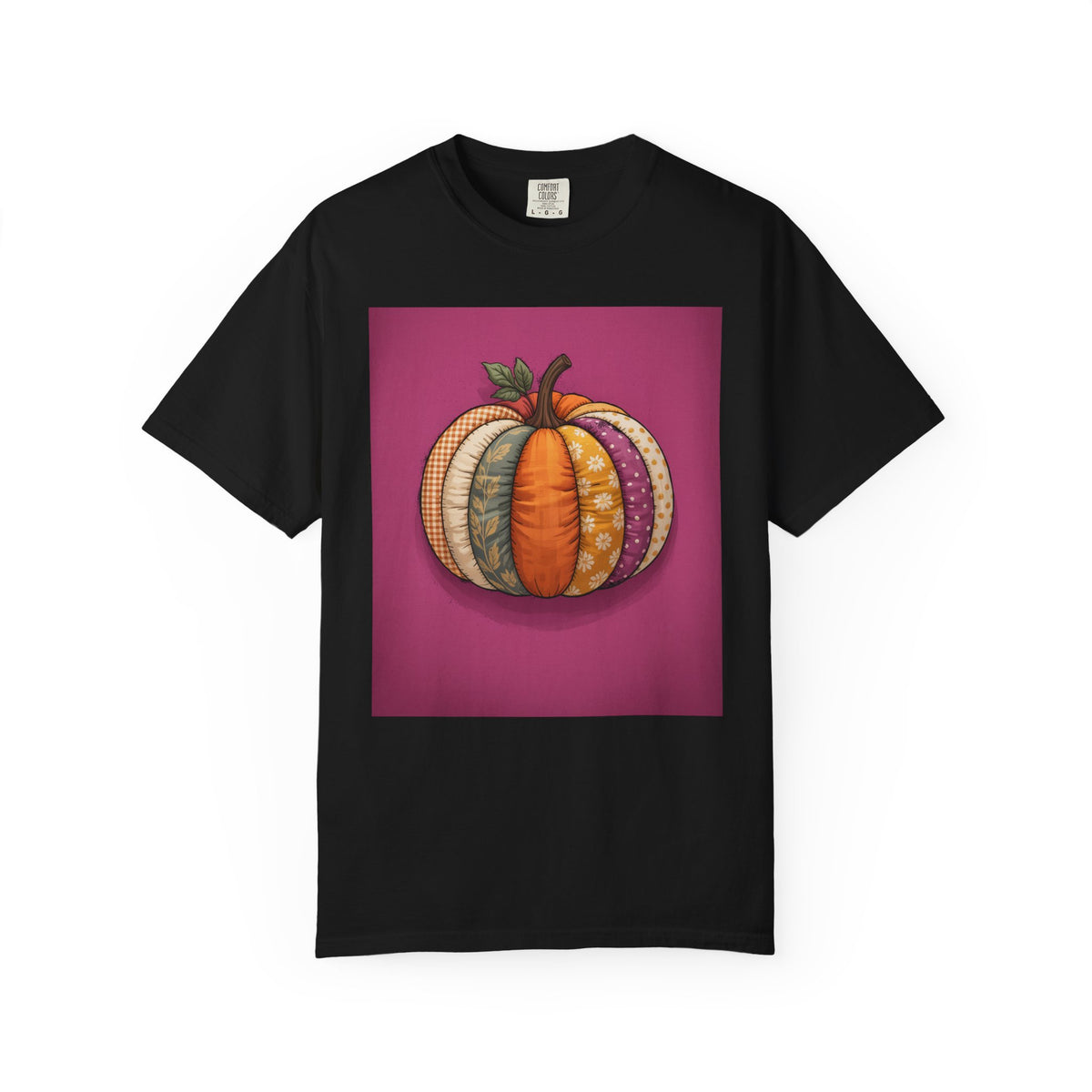 Patchwork Pumpkin Halloween Shirt, Cute Fall Pumpkin T-Shirt, Autumn Quilted Pumpkin Tee, Halloween Gift for Women