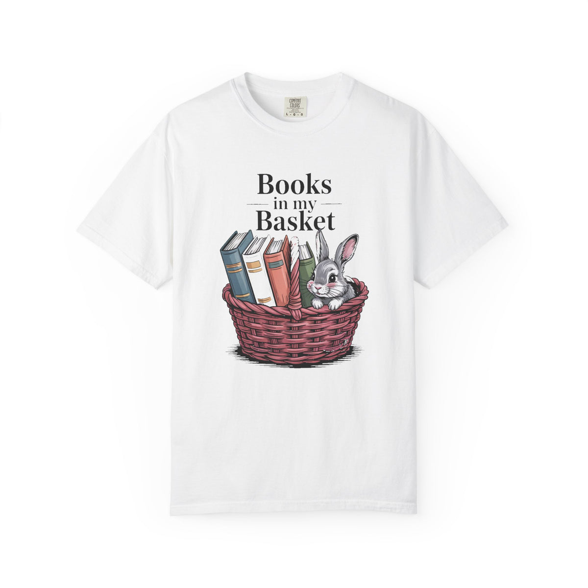Book Lover Easter Shirt, Books In My Basket Tee, Easter Gift For Readers, Bunny Book Lover Shirt, Reading Lover Easter Gift, Spring Basket…