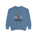 On My Own Side Sweatshirt, Self Love Valentine Gift, Galentine's Day Crewneck, Anti Valentine Shirt, Treat Yourself Sweatshirt For Her
