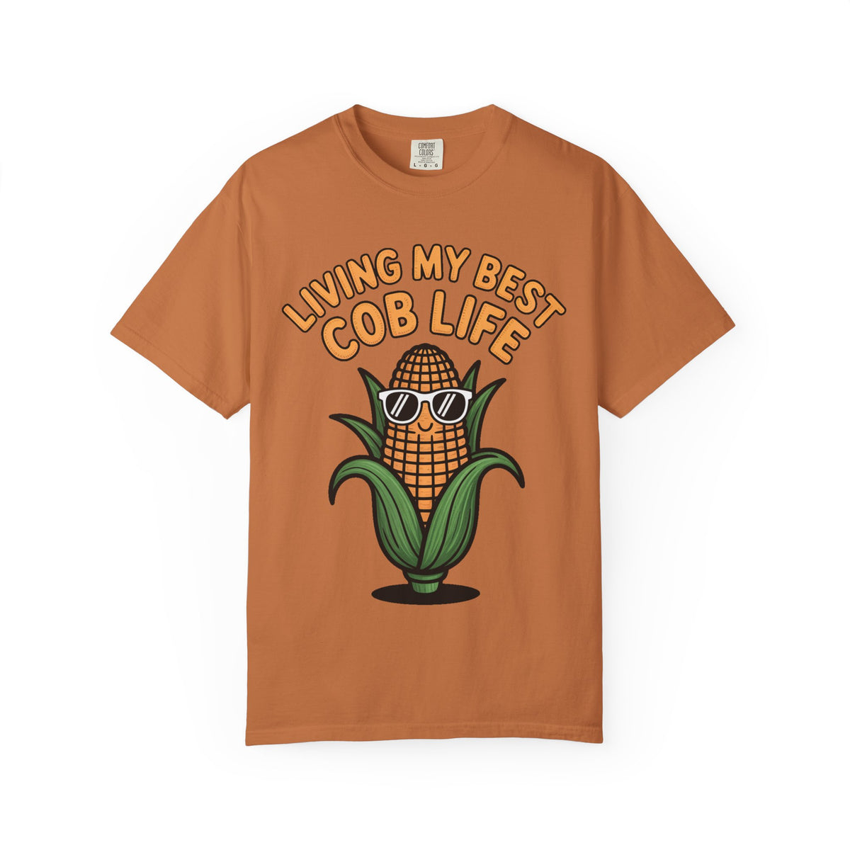 Funny Corn Shirt, Living My Best Cob Life T-Shirt, Cute Corn Sunglasses Tee, Vegetable Lover Gift, Funny Food Shirt