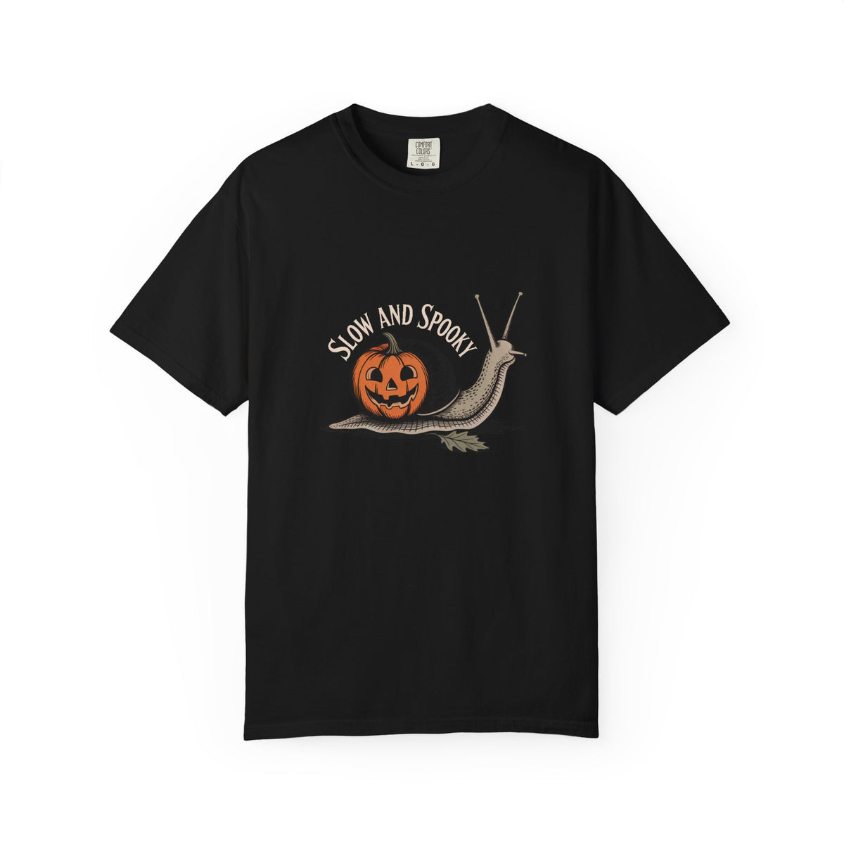 Slow And Spooky Snail Halloween Shirt, Vintage Pumpkin Snail T-Shirt, Cottagecore Halloween Tee, Funny Autumn Nature Gift